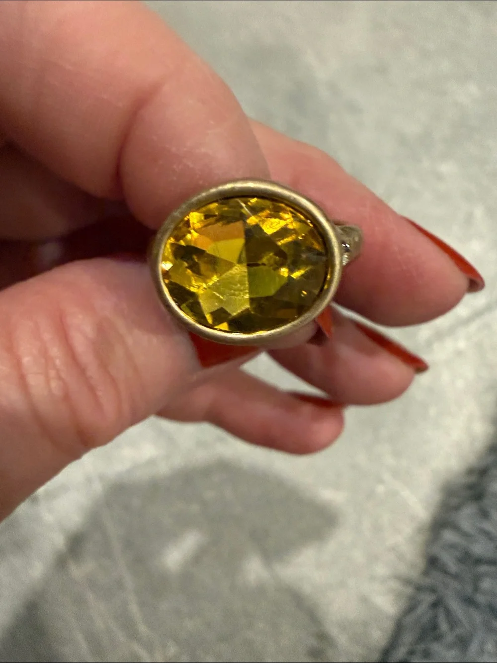 Park Lane Yellow Crystal Ring - Women's Jewelry